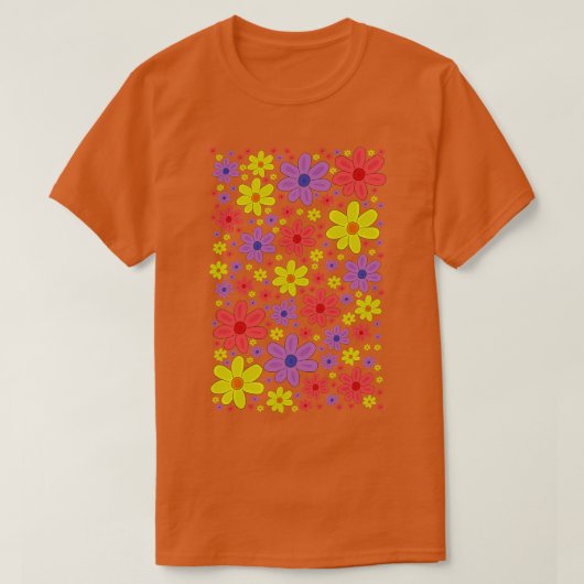 Kleurrijke bloemen 1 t-shirt (Design voorkant)