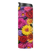 Kleurrijke bloemen #79 - thermosbeker (Geroteerd rechts)