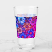 Kleurrijke Bloemen Abstract #76 Glas (Achterkant)