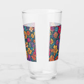 Kleurrijke Bloemen Abstract #777 Glas (Rechts)