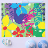 Kleurrijke bloemen achtergrond flyer (Enkel)