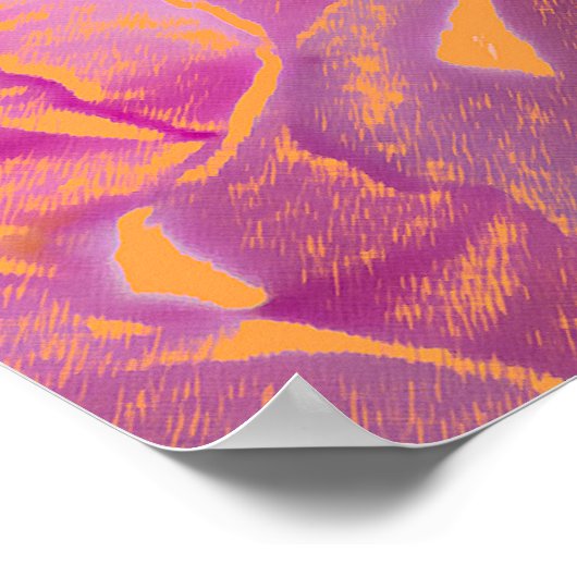 Kleurrijke bloemen afdrukken poster (Hoek)