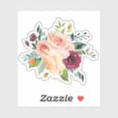 Kleurrijke bloemen arrangement sticker (Vel)