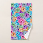 kleurrijke bloemen bad handdoek (Handdoek)