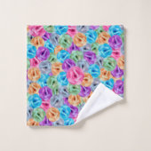 kleurrijke bloemen bad handdoek (Wasdoekje)