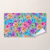 kleurrijke bloemen bad handdoek (Handdoek)