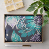 Kleurrijke Bloemen Batik Art Tissue Papier (Geschenk)