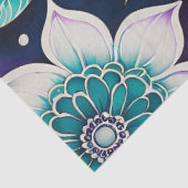 Kleurrijke Bloemen Batik Art Tissue Papier (Detail)