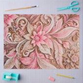 Kleurrijke Bloemen Batik Art Tissue Papier (Craft)