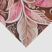 Kleurrijke Bloemen Batik Art Tissue Papier (Detail)