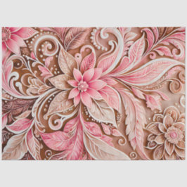 Kleurrijke Bloemen Batik Art Tissue Papier