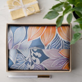Kleurrijke Bloemen Batik Art Tissue Papier (Geschenk)