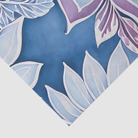 Kleurrijke Bloemen Batik Art Tissue Papier (Detail)