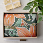 Kleurrijke Bloemen Batik Art Tissue Papier (Geschenk)