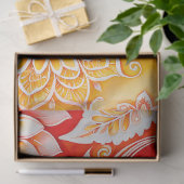 Kleurrijke Bloemen Batik Art Tissue Papier (Geschenk)