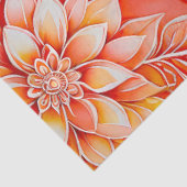 Kleurrijke Bloemen Batik Art Tissue Papier (Detail)