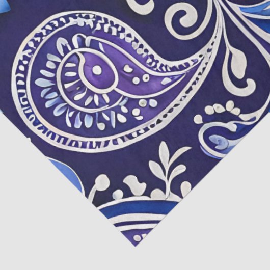 Kleurrijke Bloemen Batik Art Tissue Papier (Detail)