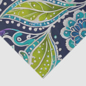 Kleurrijke Bloemen Batik Art Tissue Papier (Detail)