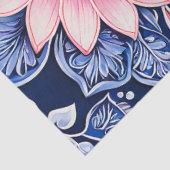 Kleurrijke Bloemen Batik Art Tissue Papier (Detail)