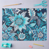 Kleurrijke Bloemen Batik Art Tissue Papier (Craft)