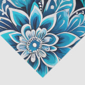 Kleurrijke Bloemen Batik Art Tissue Papier (Detail)