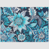 Kleurrijke Bloemen Batik Art Tissue Papier (Voorkant)