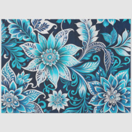 Kleurrijke Bloemen Batik Art Tissue Papier