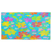 Kleurrijke Bloemen Beddengoed Set Kussensloop (Voorkant-Links)