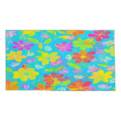 Kleurrijke Bloemen Beddengoed Set Kussensloop (Achterkant-Links)