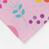 Kleurrijke bloemen Bijen Vogels Fleece Deken (Hoek)