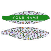 Kleurrijke bloemen, blauwe achtergrond, groen basketbal (Panelen)