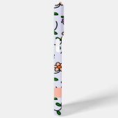 Kleurrijke bloemen, blauwe achtergrond, Sinaasappe Case-Mate iPhone Case (Achterkant / Rechts)