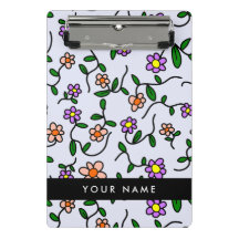 Kleurrijke bloemen, blauwe achtergrond, zwart