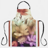 Kleurrijke Bloemen Bloemen Alles-Over Print Schort (Voorkant)