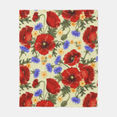 Kleurrijke bloemen, bloemen, patroon van bloemen fleece deken (Voorkant)