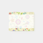 Kleurrijke bloemen, bloemen, patroon van bloemen post-it® notes (Voorkant)