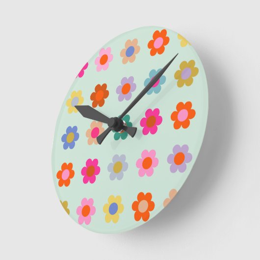 Kleurrijke Bloemen  Bloemen Ronde Klok (Hoek)