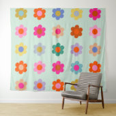 Kleurrijke Bloemen Bloemen Wandkleed (In Situ (horizontaal))