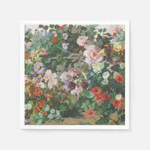 kleurrijke bloemen bloemenschilderij servet