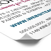 Kleurrijke Bloemen, Bloemietaal Adverteren Poster (Hoek)