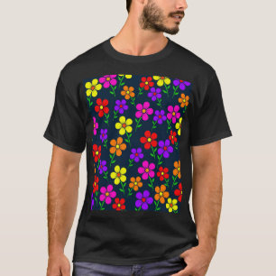 Kleurrijke Bloemen Bloemmotief-34654 T-shirt