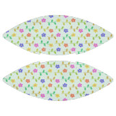 Kleurrijke bloemen, bloemmotief, groen, boho american football (Panelen)