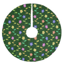 Kleurrijke bloemen, bloemmotief, groen, boho