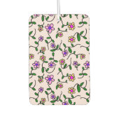 Kleurrijke bloemen, bloemmotief, groen, boho luchtverfrisser (Voorkant)