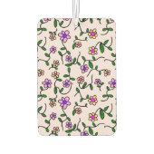 Kleurrijke bloemen, bloemmotief, groen, boho luchtverfrisser (Achterkant)