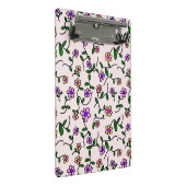 Kleurrijke bloemen, bloemmotief, groen, boho mini klembord (Schuin)