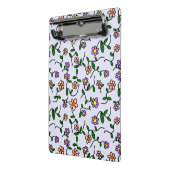 Kleurrijke bloemen, bloemmotief, groen, boho mini klembord (Angled2)