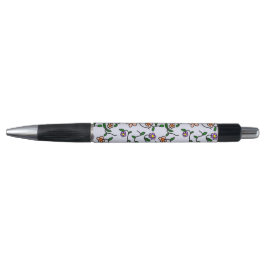 Kleurrijke bloemen, bloemmotief, groen, boho pen
