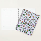 Kleurrijke bloemen, bloemmotief, groen, boho planner (Display)