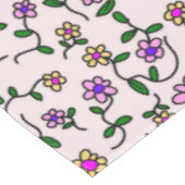 Kleurrijke bloemen, bloemmotief, groen, boho tafelkleed (Gekanteld)